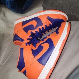 Orange and Blue High Dunks "Knicks"